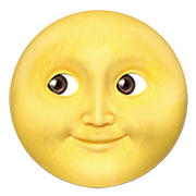 🌝 Emoji Luna Llena Con Cara en Apple iOS 14.5.