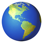 Émoji 🌎 Globe Tourné Sur Les Amériques sur Apple iOS 14.5.