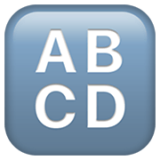🔠 Emoji Eingabesymbol lateinische Großbuchstaben Apple iOS 14.5.