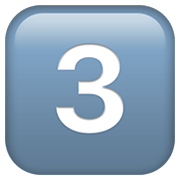 3️⃣ Emoji Teclas: 3 en Apple iOS 14.5.