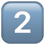 2️⃣ Emoji Teclas: 2 en Apple iOS 14.5.