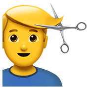 💇‍♂️ Emoji Mann beim Haareschneiden Apple iOS 14.5.
