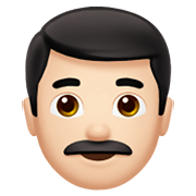 Emoji 👨🏻 Uomo: Carnagione Chiara su Apple iOS 14.5.