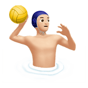 🤽🏻‍♂️ Emoji Homem Jogando Polo Aquático: Pele Clara na Apple iOS 14.5.