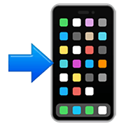 Emoji 📲 Telefono Cellulare Con Freccia su Apple iOS 14.5.