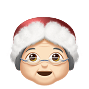 🤶🏻 Emoji Weihnachtsfrau: helle Hautfarbe Apple iOS 14.5.
