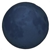 Émoji 🌑 Nouvelle Lune sur Apple iOS 14.5.