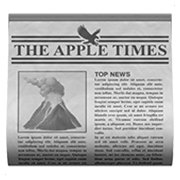 Emoji 📰 Quotidiano su Apple iOS 14.5.