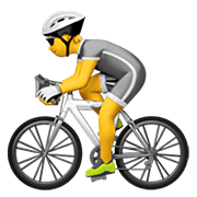 Emoji 🚴 Ciclista su Apple iOS 14.5.
