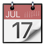 Emoji 📆 Calendario A Strappo su Apple iOS 14.5.