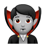 Émoji 🧛🏼 Vampire : Peau Moyennement Claire sur Apple iOS 14.5.