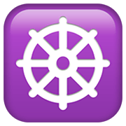 Émoji ☸️ Roue Du Dharma sur Apple iOS 14.5.