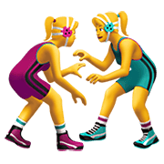 🤼‍♀️ Emoji Mujeres Luchando en Apple iOS 14.5.