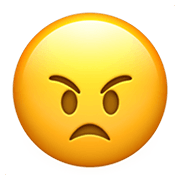 Emoji 😠 Faccina Arrabbiata su Apple iOS 15.4.