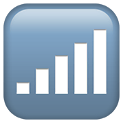📶 Emoji balkenförmige Signalstärkenanzeige Apple iOS 15.4.