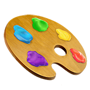 Emoji 🎨 Tavolozza Dei Colori su Apple iOS 15.4.