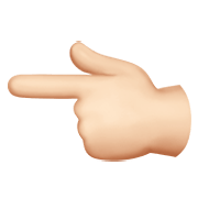 👈🏻 Emoji Dorso De Mano Con índice A La Izquierda: Tono De Piel Claro en Apple iOS 15.4.