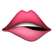Émoji 🫦 Lèvre Mordante sur Apple iOS 15.4.