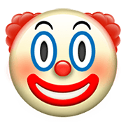 Émoji 🤡 Visage De Clown sur Apple iOS 15.4.