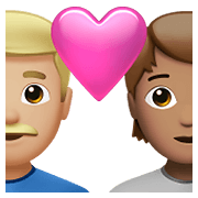 👨🏼‍❤️‍🧑🏽 Emoji Casal Apaixonado: Homem, Pessoa, Pele Morena Clara, Pele Morena na Apple iOS 15.4.