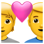 Émoji 🧑‍❤️‍👨 Couple Avec Cœur: Personne, Homme sur Apple iOS 15.4.