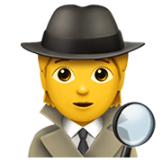 Emoji 🕵️ Detective su Apple iOS 15.4.