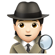 🕵🏻 Emoji Detektiv(in): helle Hautfarbe Apple iOS 15.4.