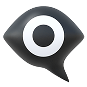 👁️‍🗨️ Emoji Ojo En Bocadillo De Texto en Apple iOS 15.4.