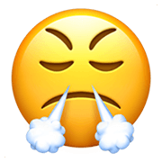 Emoji 😤 Faccina Che Sbuffa su Apple iOS 15.4.