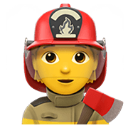Émoji 🧑‍🚒 Pompier sur Apple iOS 15.4.