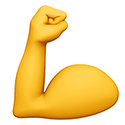 💪 Emoji Bíceps Flexionado en Apple iOS 15.4.