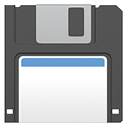 Emoji 💾 Floppy Disc su Apple iOS 15.4.