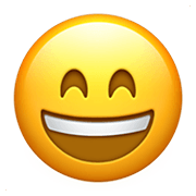 😄 Emoji grinsendes Gesicht mit lachenden Augen Apple iOS 15.4.