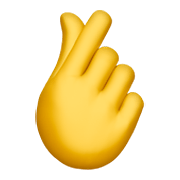 🫰 Emoji Hand Mit Zeigefinger Und Daumen Gekreuzt Apple iOS 15.4.
