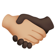 🫱🏼‍🫲🏿 Emoji Handschlag: mittelhelle Hautfarbe, dunkle Hautfarbe Apple iOS 15.4.