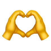 Émoji 🫶 Mains De Coeur sur Apple iOS 15.4.