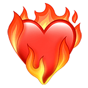 ❤️‍🔥 Emoji Corazón en el fuego en Apple iOS 15.4.