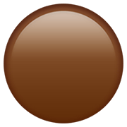 Emoji 🟤 Cerchio Marrone su Apple iOS 15.4.