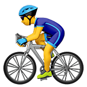 🚴‍♂️ Emoji Homem Ciclista na Apple iOS 15.4.
