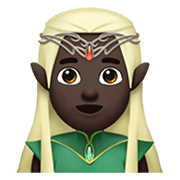 🧝🏿‍♂️ Emoji Elf: dunkle Hautfarbe Apple iOS 15.4.