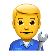 👨‍🔧 Emoji Mechaniker Apple iOS 15.4.