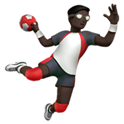 🤾🏿‍♂️ Emoji Handballspieler: dunkle Hautfarbe Apple iOS 15.4.
