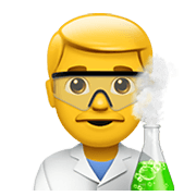 Emoji 👨‍🔬 Scienziato su Apple iOS 15.4.