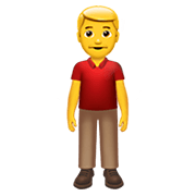 Emoji 🧍‍♂️ Uomo In Piedi su Apple iOS 15.4.