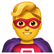 Émoji 🦸‍♂️ Super-héros Homme sur Apple iOS 15.4.