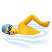 Emoji 🏊‍♂️ Nuotatore su Apple iOS 15.4.