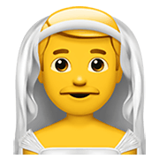 Emoji 👰‍♂️ Sposo Con Velo su Apple iOS 15.4.