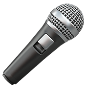 Emoji 🎤 Microfono su Apple iOS 15.4.