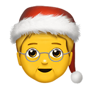 Emoji 🧑‍🎄 Santa Claus su Apple iOS 15.4.