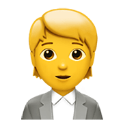 🧑‍💼 Emoji Büroangestellte(r) Apple iOS 15.4.